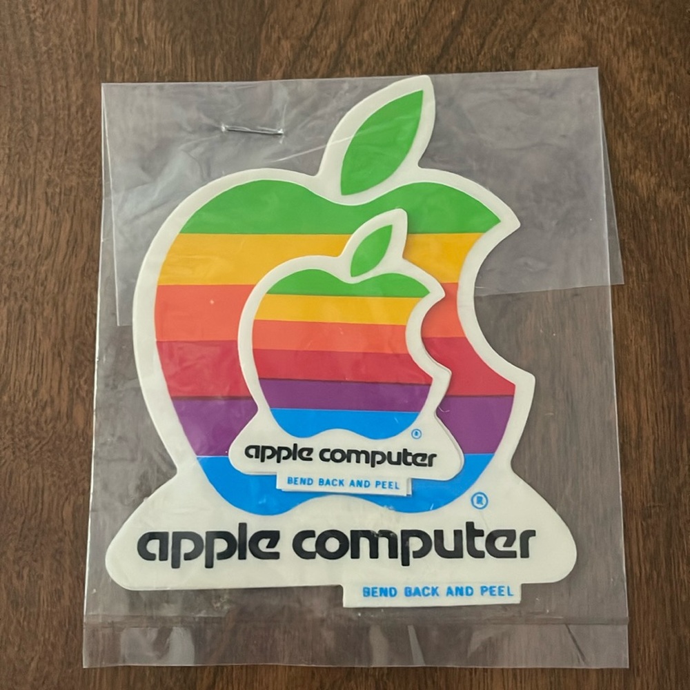 Vintage Apple computer stickers